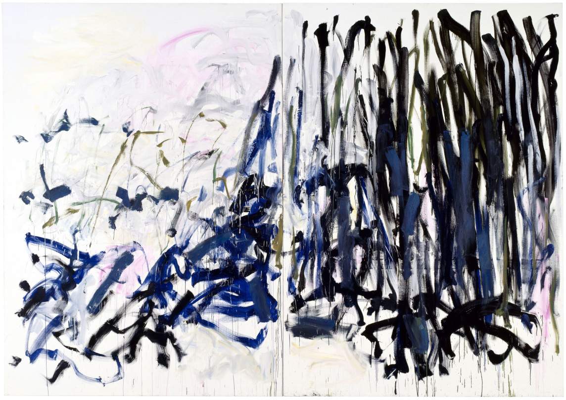Tilleul, 1992, abstract painting on 2 canvases by artist Joan Mitchell