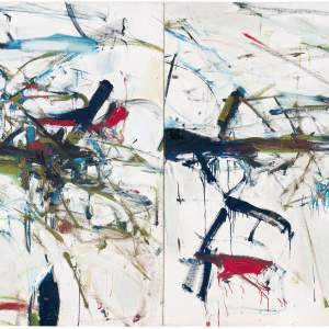 The Bridge, 1956, abstract painting by artist Joan Mitchell