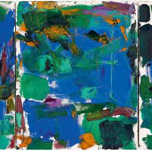 Landscape for a Friend, 1977, abstract painting by artist Joan Mitchell