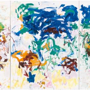 Bracket, 1989, abstract painting by artist Joan Mitchell