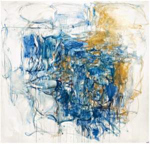 Hudson River Day Line, 1955, abstract painting by artist Joan Mitchell