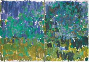 Posted, 1977, abstract painting by artist Joan Mitchell