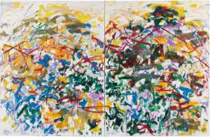 South, 1989, abstract painting by artist Joan Mitchell