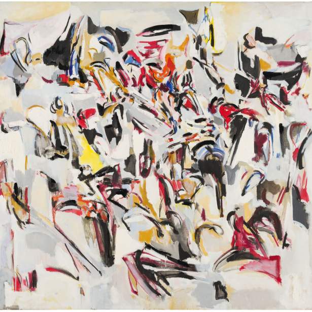 Untitled, circa 1950, abstract painting by artist Joan Mitchell