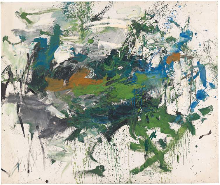 Untitled, circa 1960, abstract painting by artist Joan Mitchell