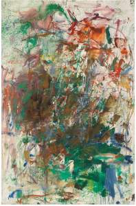 Bonhomme de bois, 1961-62, abstract painting by artist Joan Mitchell