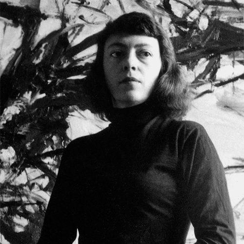 <p><small>Rudy Burckhardt, <em>Joan Mitchell VI</em>, 1957. Gelatin silver print, 8 1/2 x 6 inches. &copy; Estate of Rudy Burckhardt.</small></p>