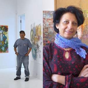 <p><small>CALL Artists Gwen Fabricant, Mario Martinez, Tara Sabharwal, and Marcos Dimas</small></p>
