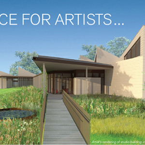 <p>Artist's rendering of the studio building on the Joan Mitchell Center campus, courtesy of Lee Ledbetter & Associates.</p>
