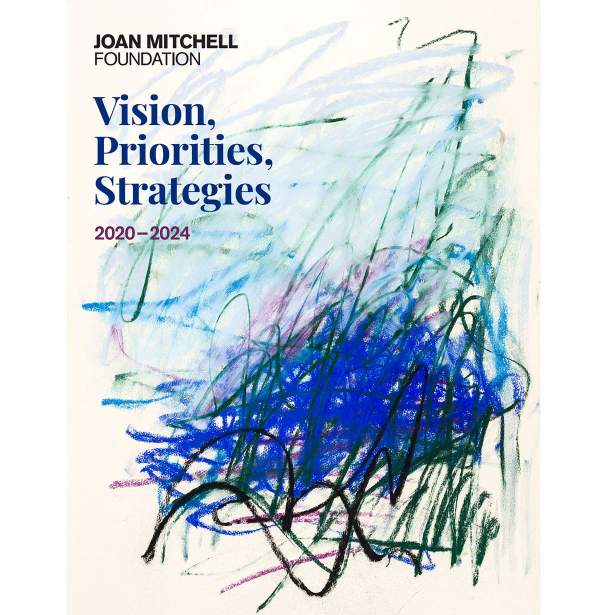Cover of "Vision, Priorities, Strategies 2020-2024" with pastel drawing by Joan Mitchell