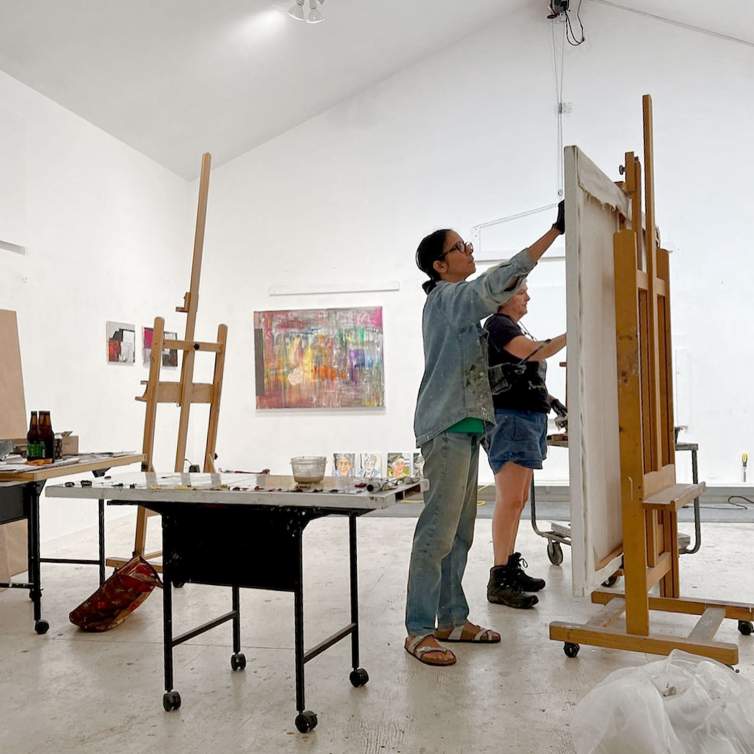 In the Studio Mala Iqbal Joan Mitchell Foundation